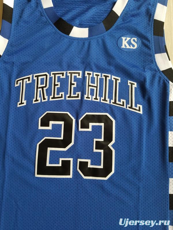 Nathan Scott 23 One Tree Hill Ravens Blue Basketball Jersey
