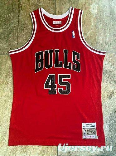 Men's Michael Jordan Red Retro Classic Team Jersey