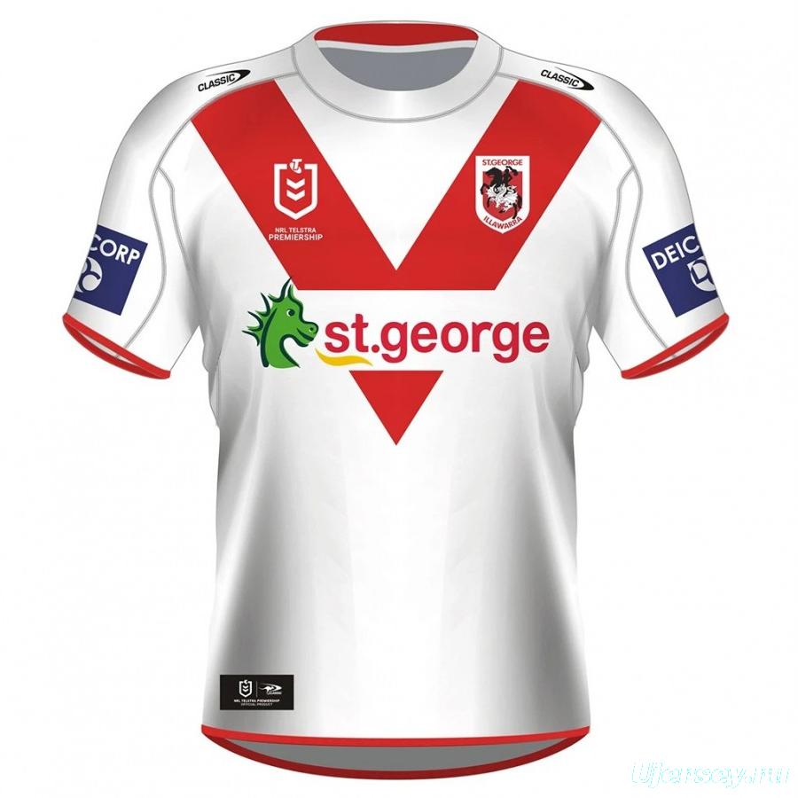 St George Illawarra Dragons 2021 Men's Home Rugby Jersey