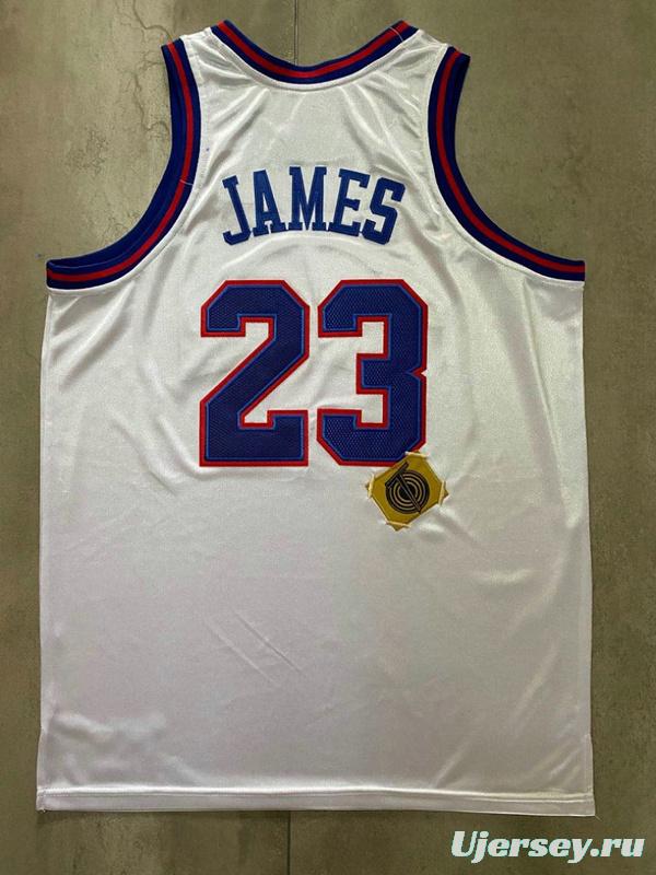 Men's LeBron James White Retro Classic Team Jersey