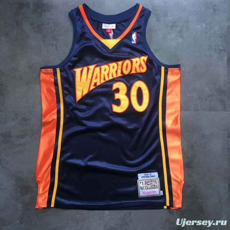 Men's Stephen Curry Navy Blue Retro Classic Team Jersey