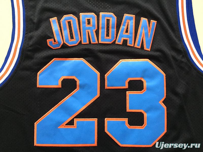 Michael Jordan 23 Movie Edition Black Basketball Jersey