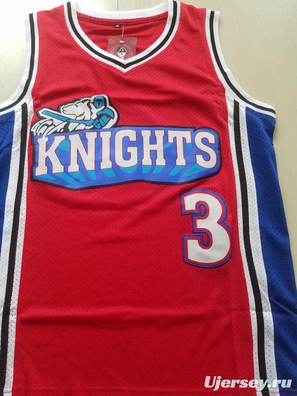 Lil' Bow Wow Calvin Cambridge 3 Los Angeles Knights Red Basketball Jersey Like Mike