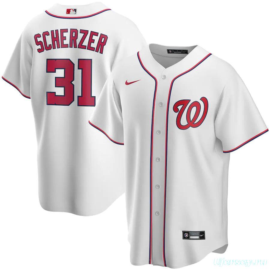 Youth Max Scherzer White Home 2020 Player Team Jersey