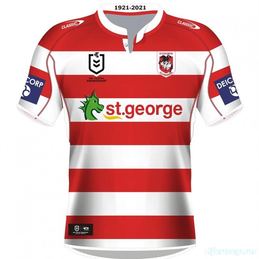 St George Illawarra Dragons 2021 Men's Heritage Rugby Jersey