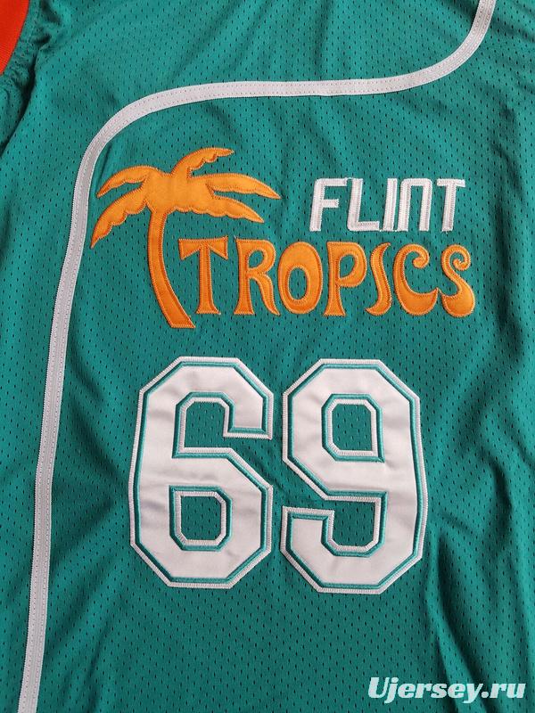 Downtown Funky Stuff Malone Flint Tropics Semi Pro Team Basketball Jersey New