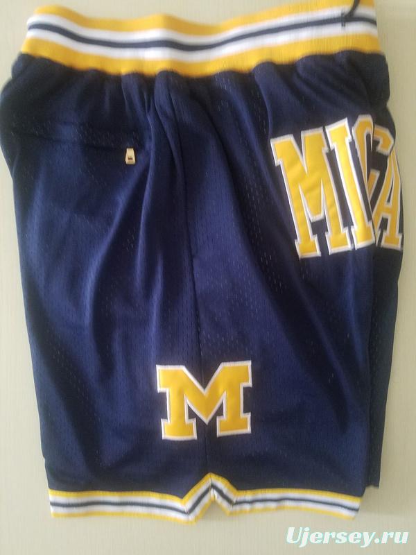 Michigan State College Navy Blue Basketball Shorts