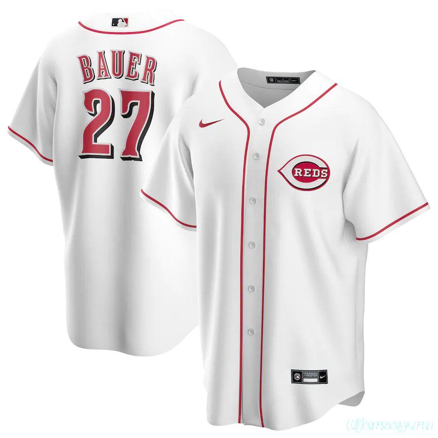Youth Trevor Bauer White Home 2020 Player Team Jersey