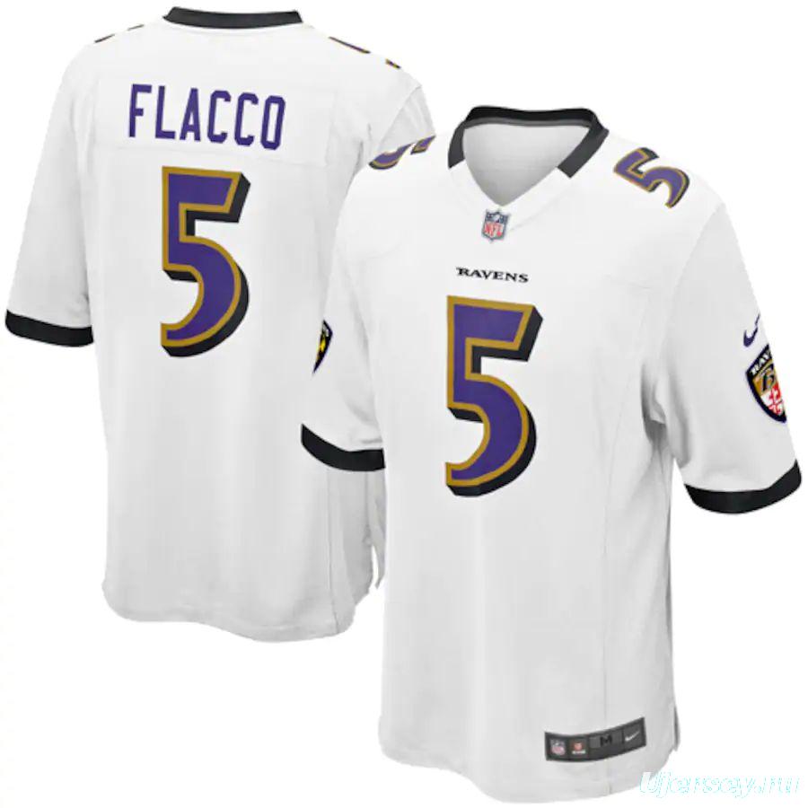 Youth Joe Flacco White Player Limited Team Jersey