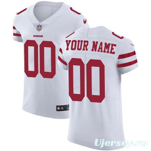 Men's White Custom Elite Team Jersey