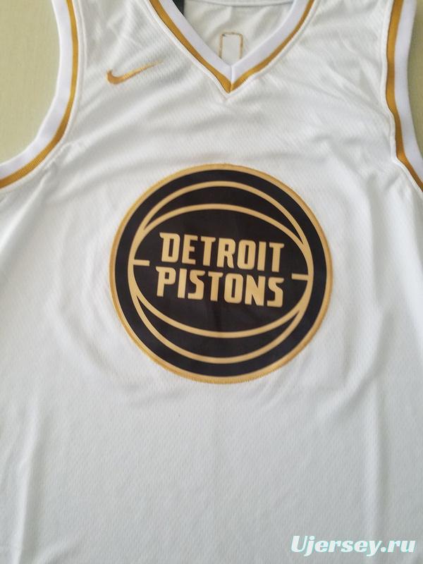 Derrick Rose 25 White Golden Edition Jersey