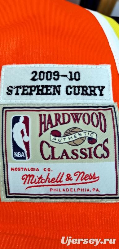 Men's Stephen Curry Orange Retro Classic Team Jersey