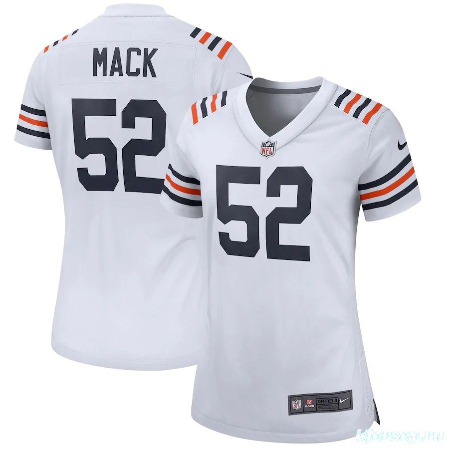 Women's Khalil Mack White 2019 Alternate Classic Player Limited Team Jersey