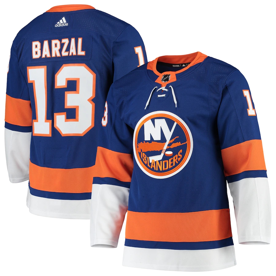 Men's Mathew Barzal Royal Player Team Jersey