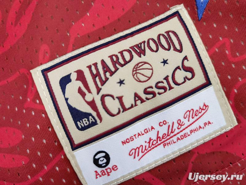 Men's AAPE Red Retro Classic Team Jersey