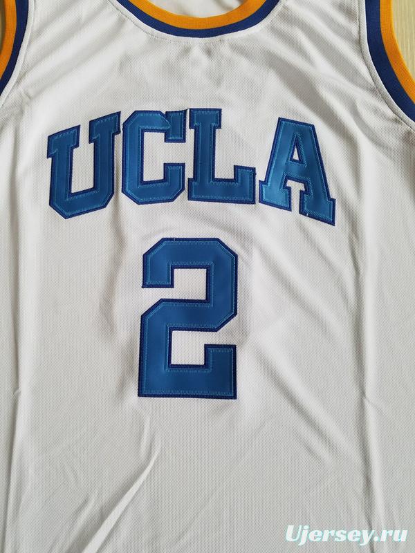 Lonzo Ball 2 UCLA College White Basketball Jersey