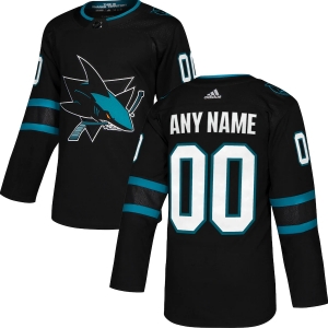 Men's Black Alternate Custom Team Jersey