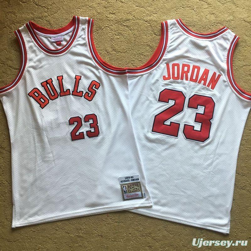 Men's Michael Jordan White Retro Classic Team Jersey