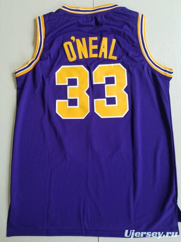 Shaquille O'Neal 33 LSU College Purple Basketball Jersey