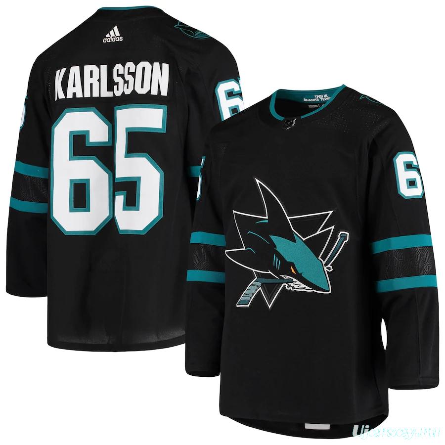 Men's Erik Karlsson Black Alternate Team Jersey