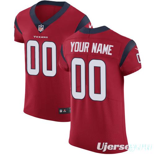 Mens Red Customized Alternate Elite Team Jersey