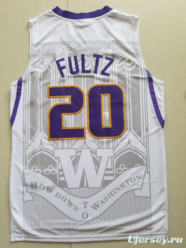 Markelle Fultz 20 Washington College White Basketball Jersey