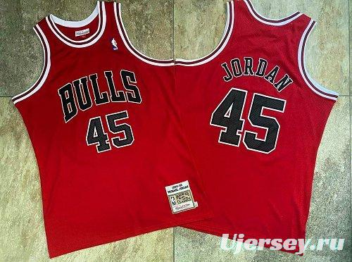 Men's Michael Jordan Red Retro Classic Team Jersey