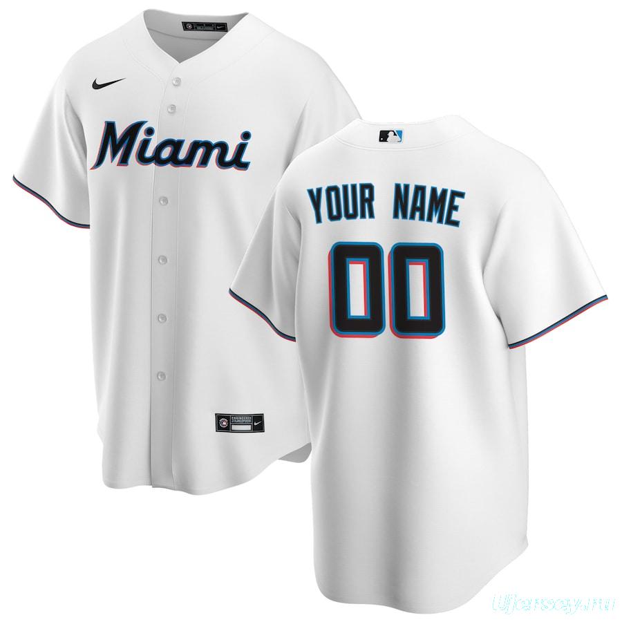 Men's White Home 2020 Custom Team Jersey