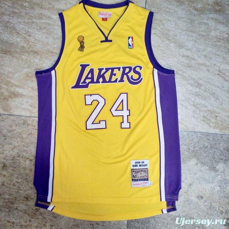 Men's Kobe Bryant Yellow Retro Classic Team Jersey