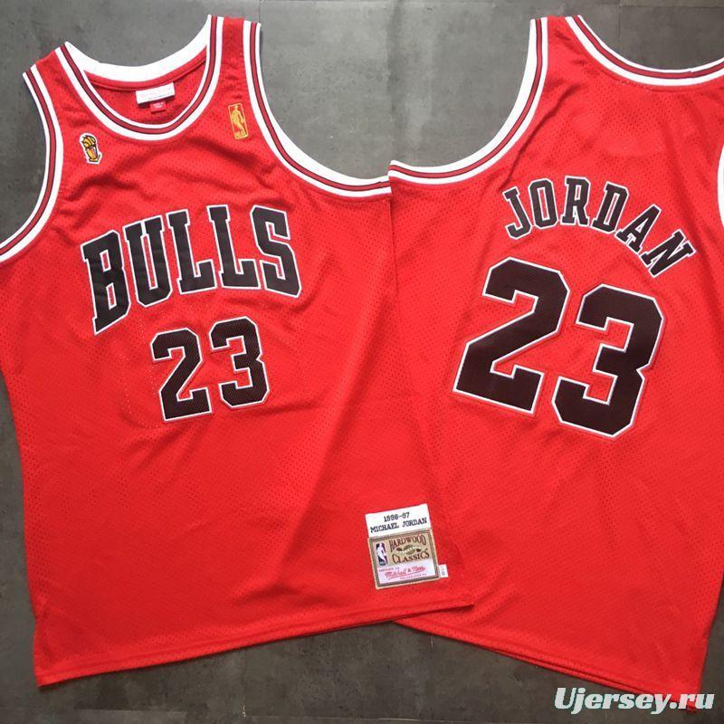 Men's Michael Jordan Red Retro Classic Team Jersey