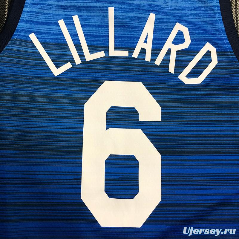 Thai Version Men's Damian Lillard Navy USA Basketball Player Jersey