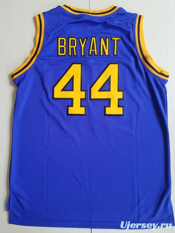 Bryant 44 Crenshaw High School Blue Basketball Jersey