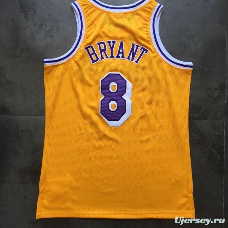 Men's Kobe Bryant Yellow Retro Classic Team Jersey