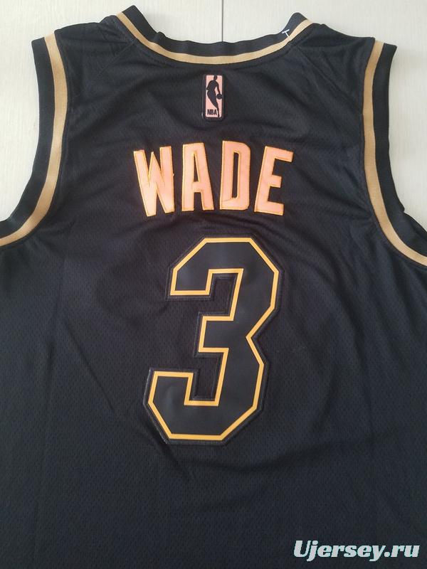 Dwyane Wade 3 Black Golden Edition Jersey