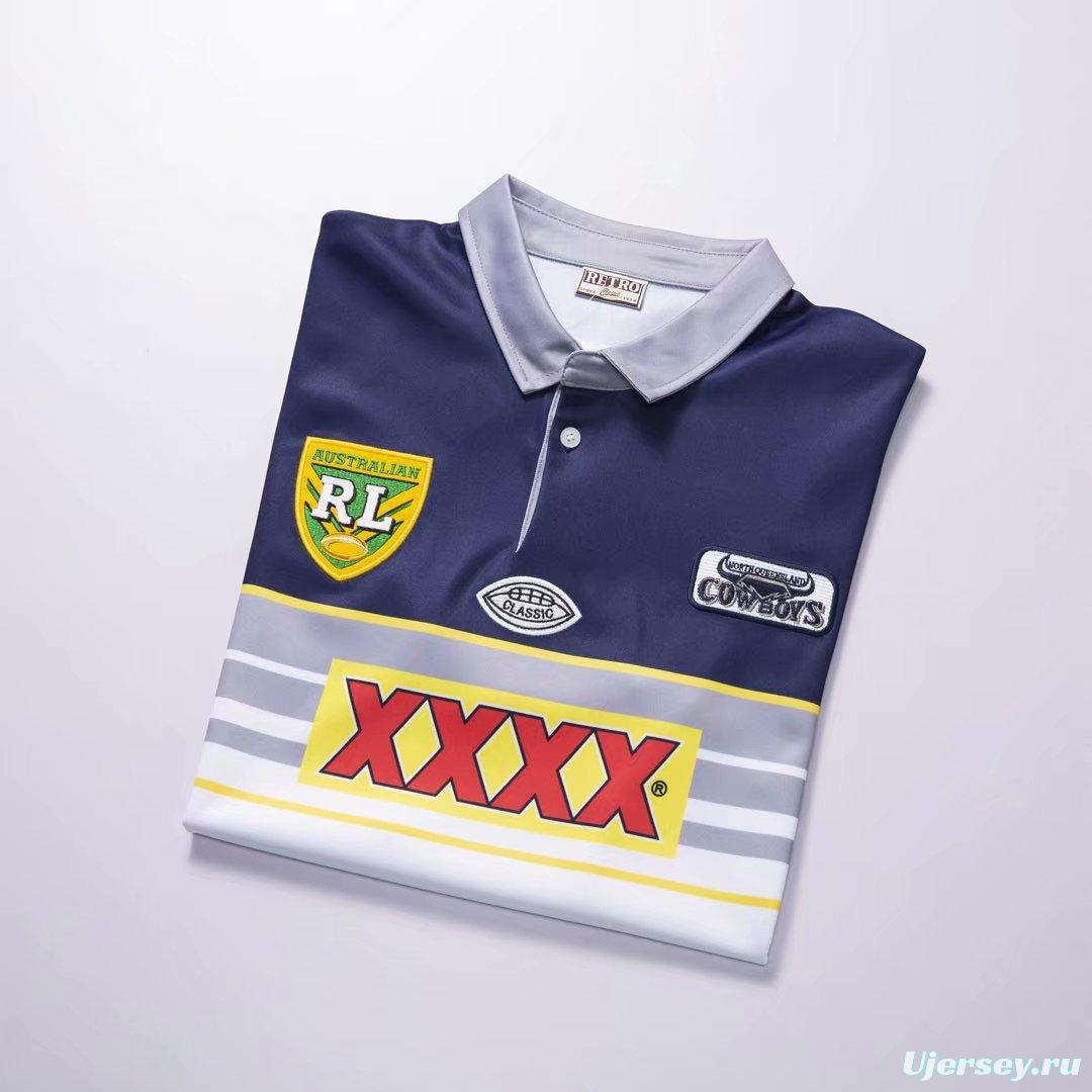 North Queensland Cowboys 1995 Retro Rugby Jersey