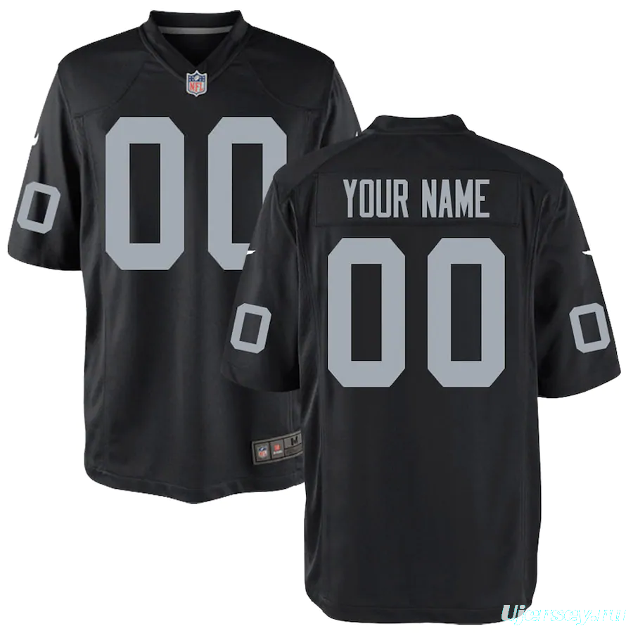 Youth Black Customized Game Team Jersey