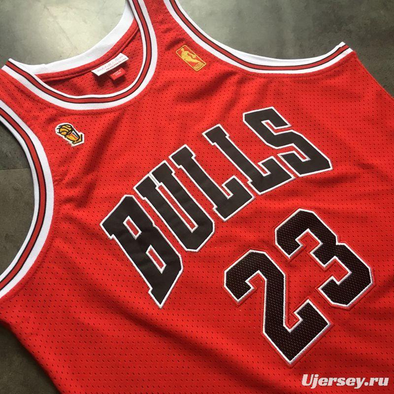 Men's Michael Jordan Red Retro Classic Team Jersey