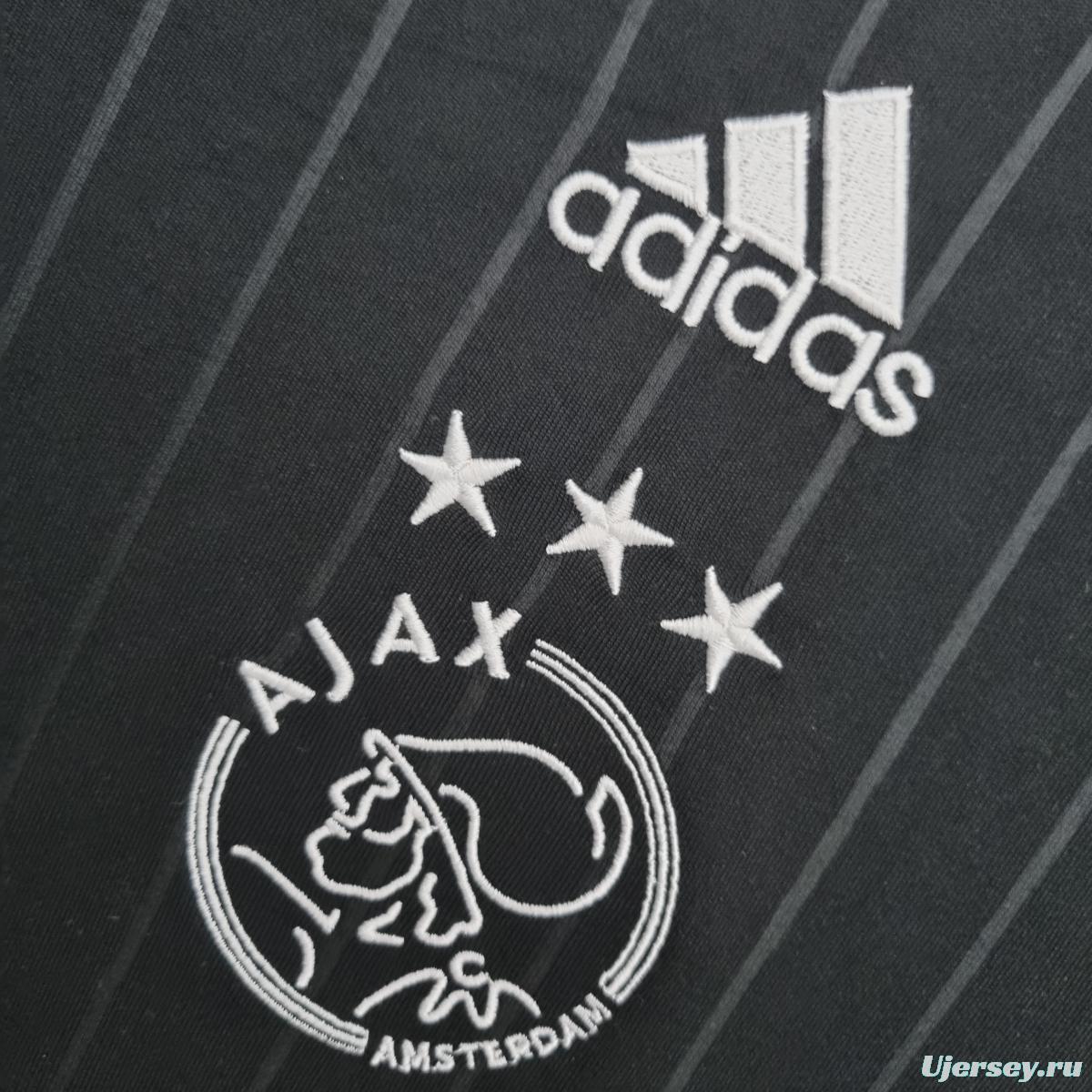 22/23 Ajax pre-match uniform black Soccer Jersey