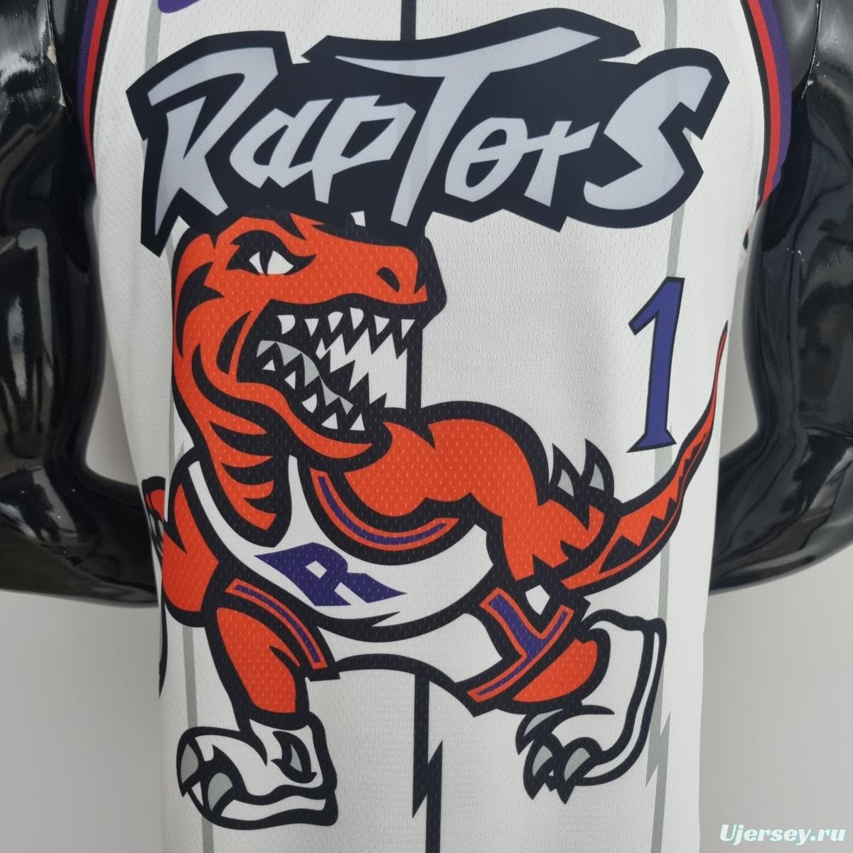 Toronto Raptors McGRADY#1 White NBA Jersey