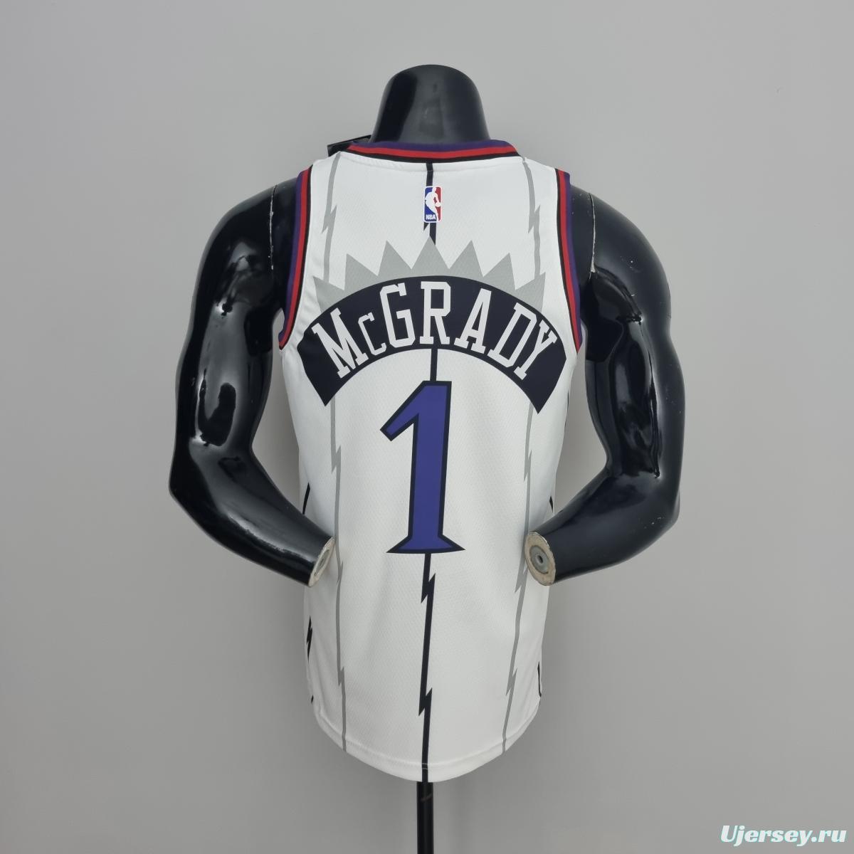 Toronto Raptors McGRADY#1 White NBA Jersey
