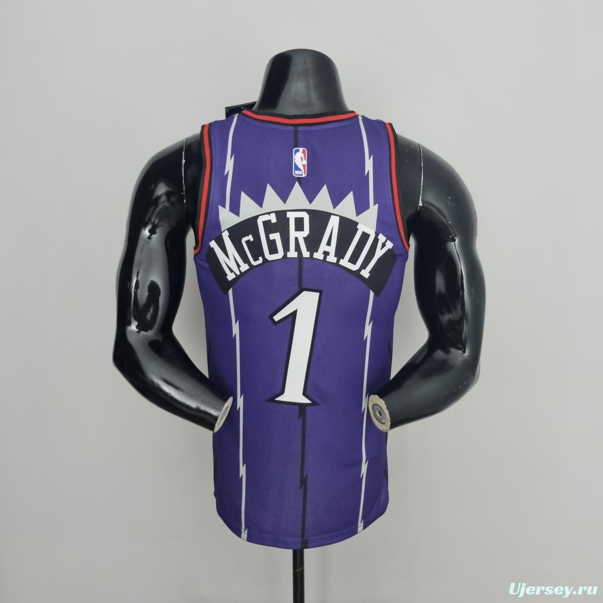 Toronto Raptors McGRADY#1 Purple NBA Jersey