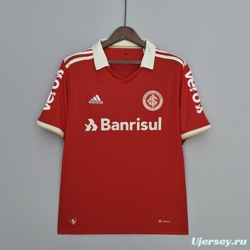 22/23 All Sponsors Internacional Home  Soccer Jersey