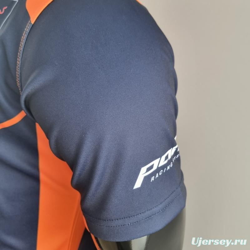 2022 F1 Formula One; KTM Polo Blue Orange