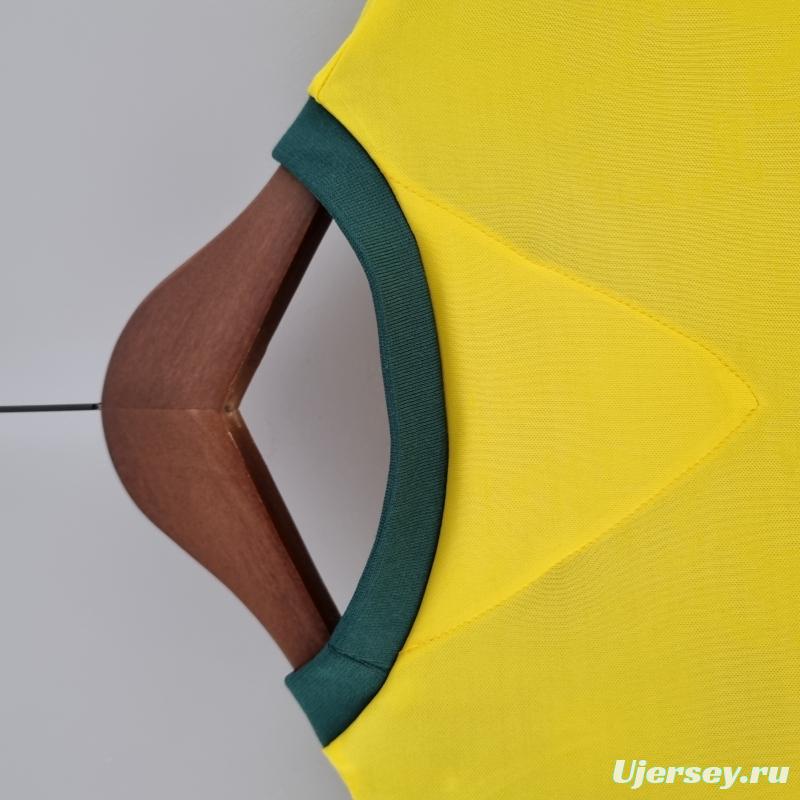 Retro Brazil 1970 Home Soccer Jersey