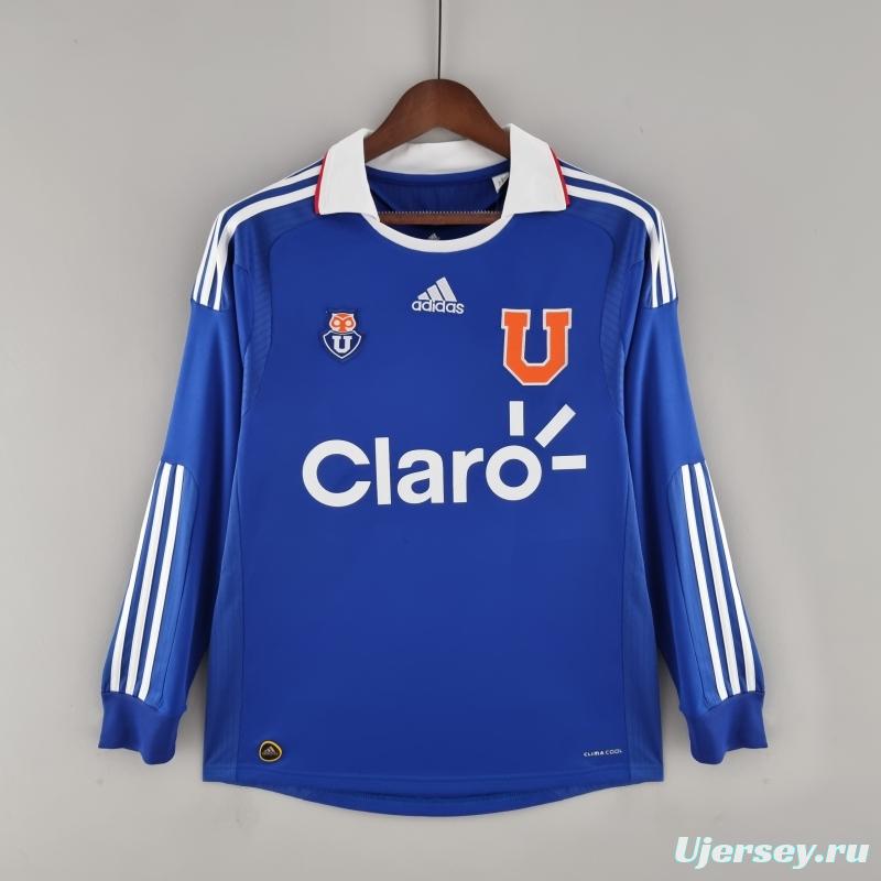 Retro 2011 Long Sleeve Universidad De Chile Home Soccer Jersey