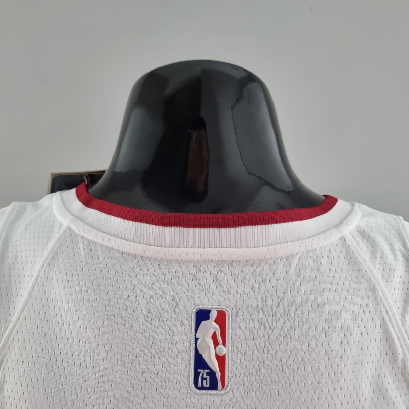 75th Anniversary Miami Heat WADE #3 White NBA Jersey