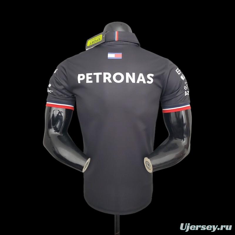 F1 Formula One Racing Suit; Mercedes POLO Black 