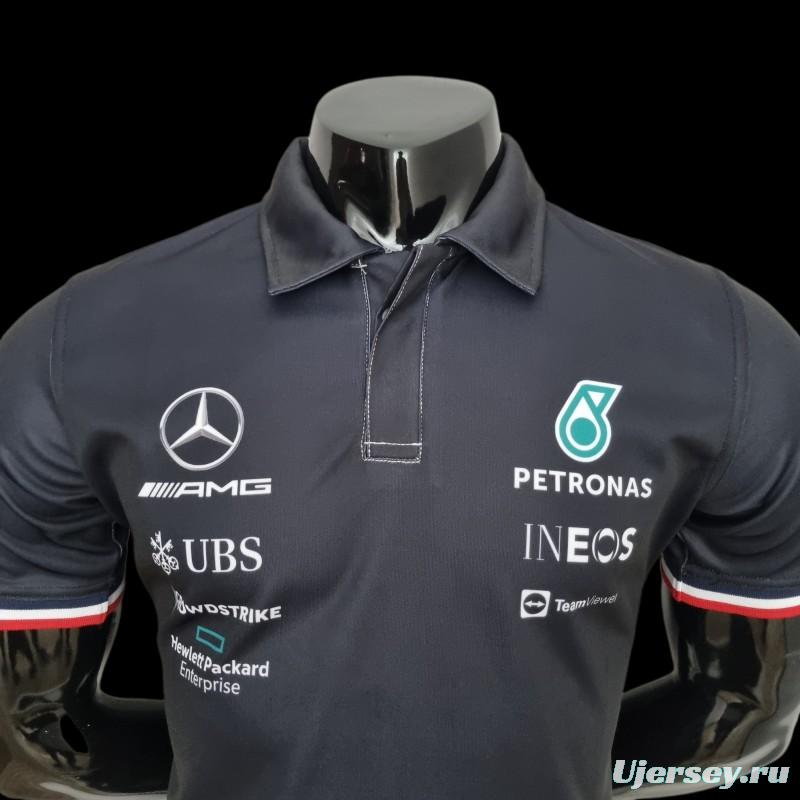 2022 F1 Formula One; Mercedes Benz #63 Polo Black 