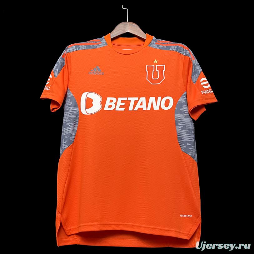 22/23 Chile Universidad De Goalkeeper Orange Jersey