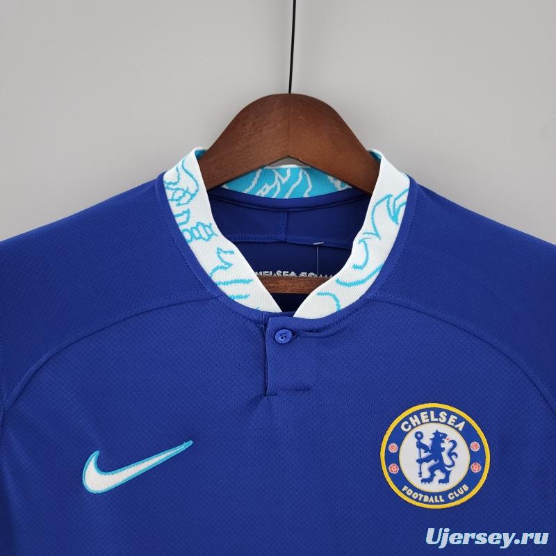 22/23 Long Sleeve Chelsea Home  Soccer Jersey